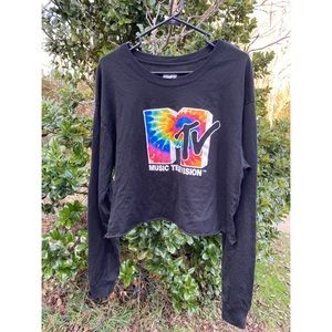 Tie-Dye MTV Crop Top
